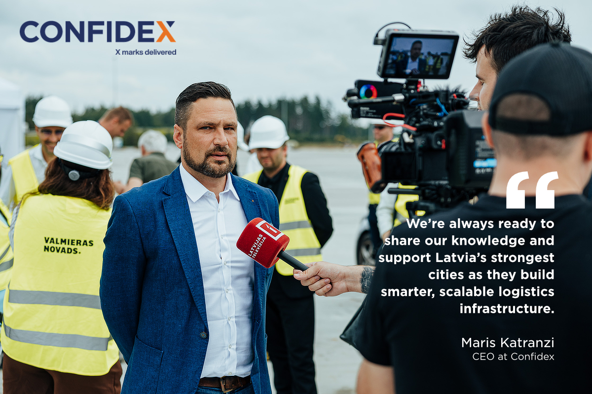 Confidex CEO Maris Katranzi interviewed in Valmiera, with his quote on Latvian logistics infrastructure